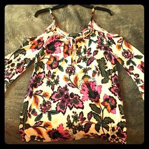💵INC Floral Shoulderless Top